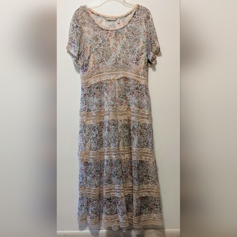 Soft Surroundings Sheer Maxi Dress 10